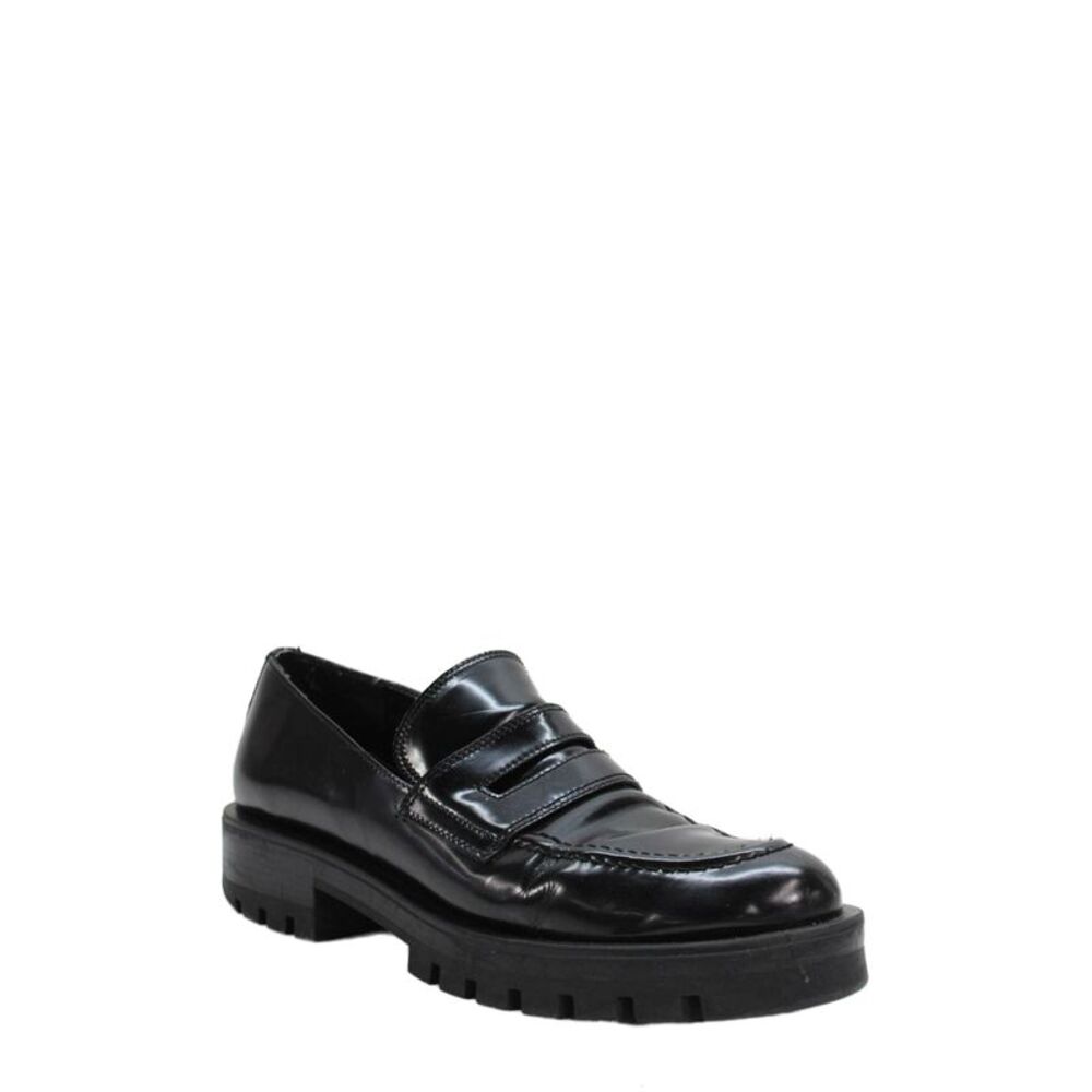 Zara Womens Slip On Loafer Shoes Solid Black Size 10